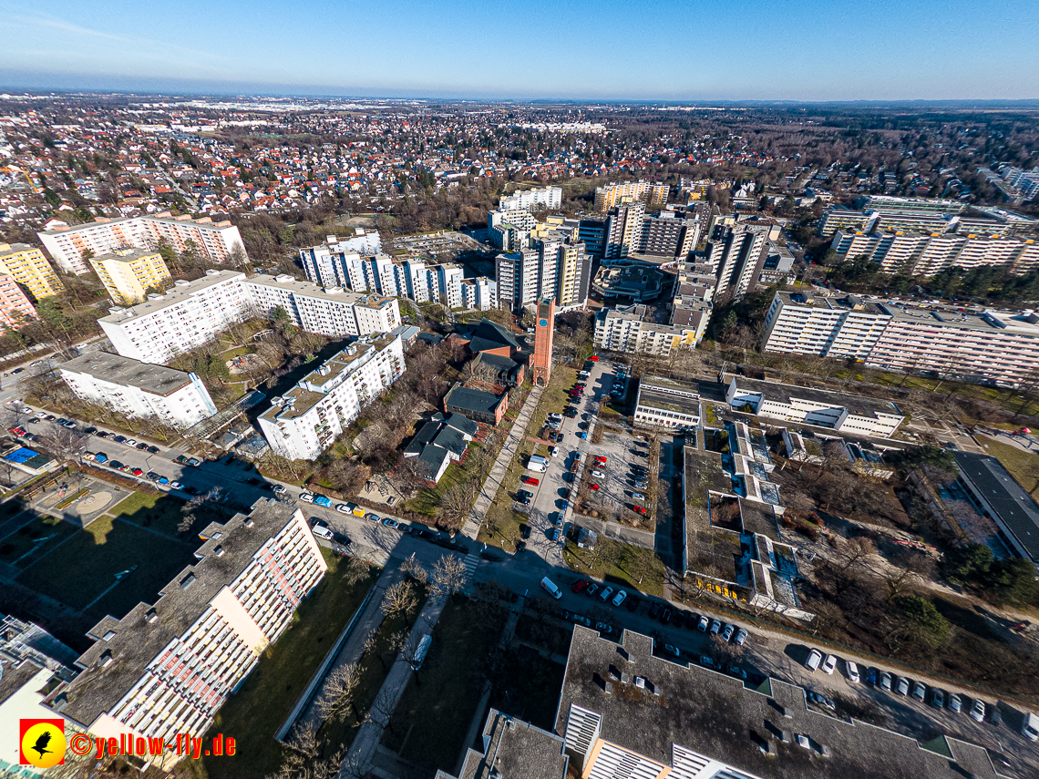 07.02.2023 - Luftbilder vom Marx-Zentrum und Umgebung in Neuperlache